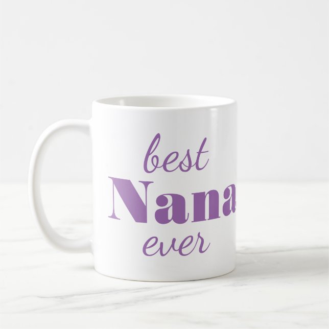 Café Caneca Personalizada de Nana Roxa Moderna (Esquerda)
