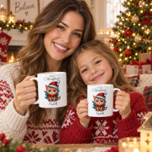 Caneca Personalizada de Natal com Gatinho Fofinho