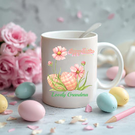 Café Caneca Personalizada de Ovo de Páscoa em Aquarela