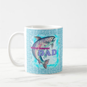 Café Caneca personalizada de Pai de pesca de Champion