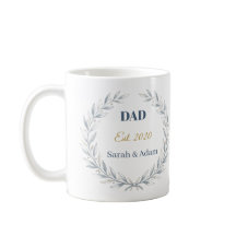 Caneca Personalizada de Pai Est., Ano e Nomes Cust