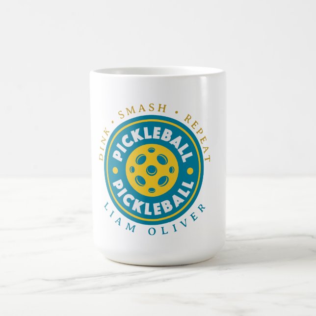 Café Caneca Personalizada de Pickleball | Dink Smash Re (Centro)