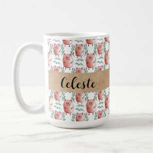 Café Caneca Personalizada de Porco – Presente de Animal