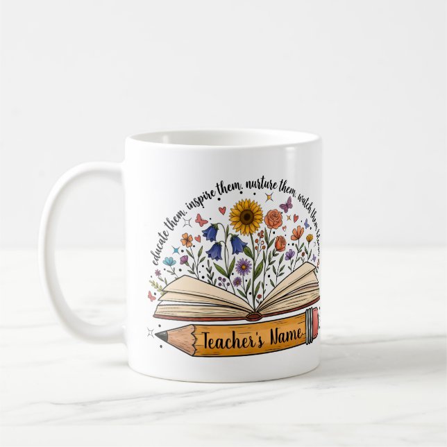 Café Caneca Personalizada de Presente para Professor (Esquerda)
