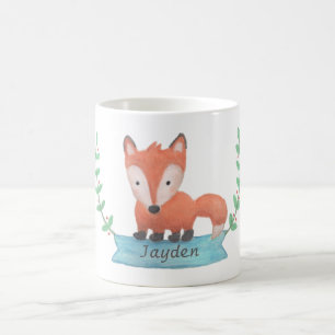 Café Caneca Personalizada de Raposa Florestal Adorável