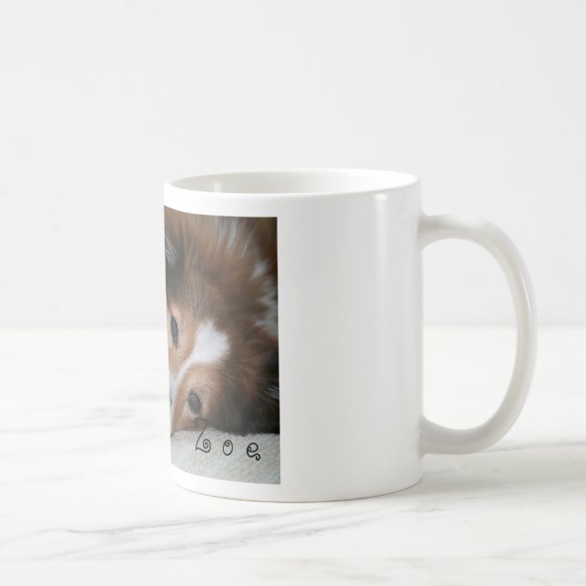 Café Caneca personalizada de Sheltie (Direita)