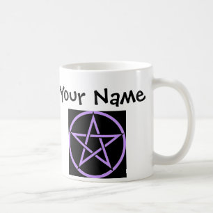 Café Caneca personalizada de Wiccan do Pentacle do