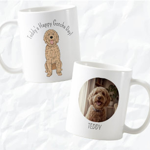 Café Caneca Personalizada Dia de Adoção Golden Doodle F