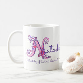 Café Caneca personalizada do monograma de Natasha