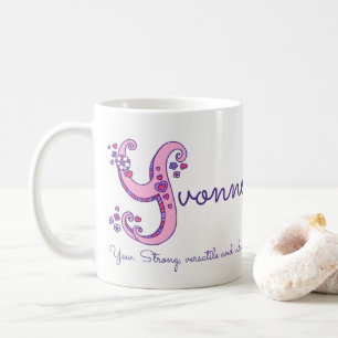 Café Caneca personalizada do monograma de Yvonne