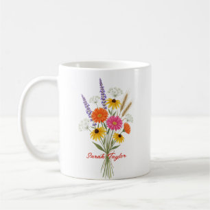 Café Caneca Personalizada Flor de Nascimento Personaliz