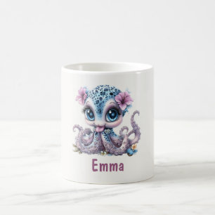 Café Caneca Personalizada Infantil de Polvo Adorável em