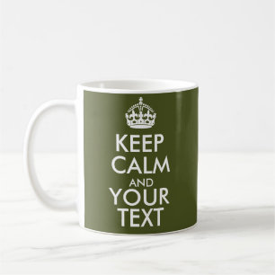 Café Caneca Personalizada Keep Calm Design de Presente