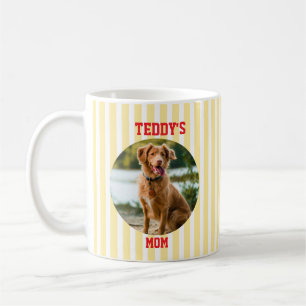 Café Caneca Personalizada Mãe de Cachorro Listras Amare