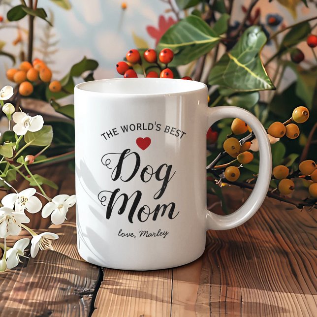 Café Caneca Personalizada “Melhor Mãe de Cachorro do Mu (Criador carregado)