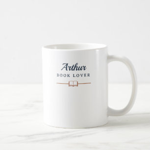 Café Caneca Personalizada Nome Amante de Livros