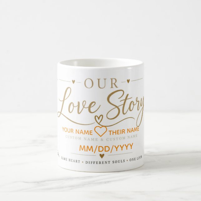 Café Caneca Personalizada Nossa História de Amor - Par  (Centro)