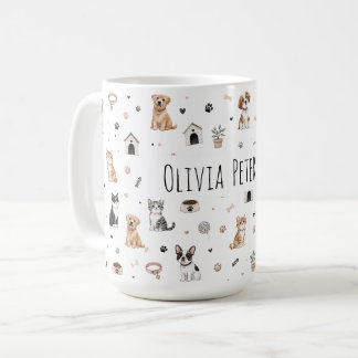Café Caneca Personalizada para Amantes de Animais de Es