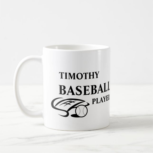 Café Caneca Personalizada para Amantes de Beisebol (Esquerda)