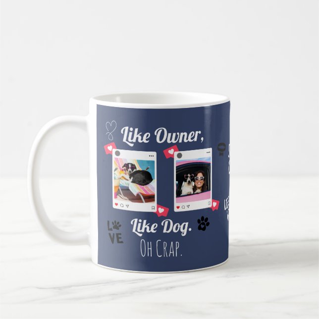 Café Caneca Personalizada para Amantes de Cachorros | P (Esquerda)