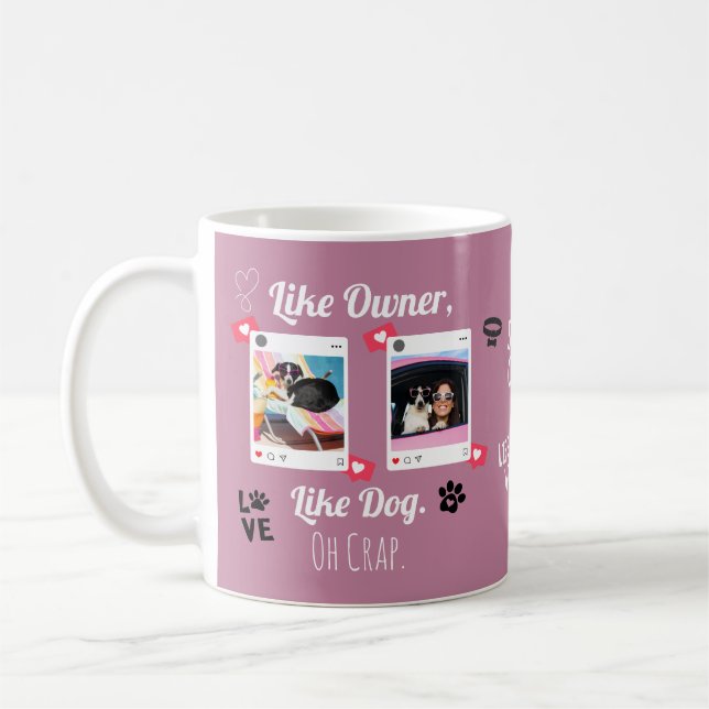 Café Caneca Personalizada para Amantes de Cães | Presen (Esquerda)