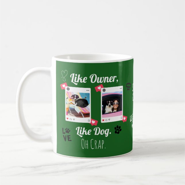 Café Caneca Personalizada para Amantes de Cães | Presen (Esquerda)