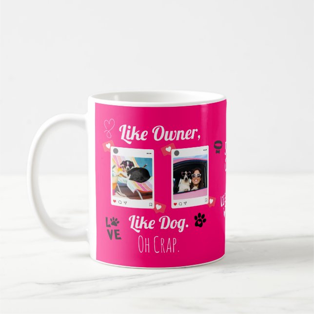 Café Caneca Personalizada para Amantes de Cães | Presen (Esquerda)