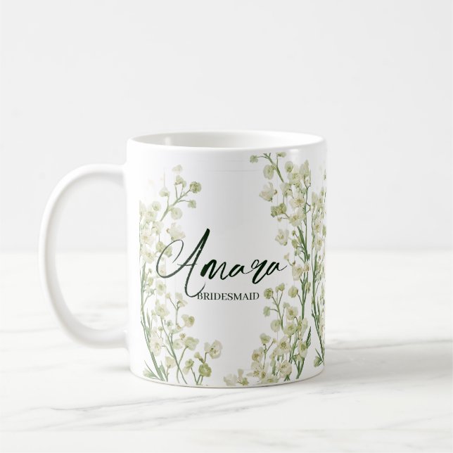 Café Caneca Personalizada, Presente de Dama de Honra (Esquerda)