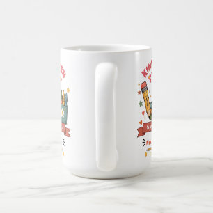 Café Caneca Personalizada Retro para Professora de Jard