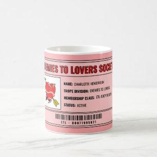 Café Caneca Personalizada Rosa Leitora de Romance Amant