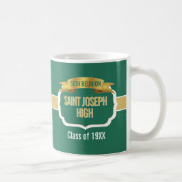 Café Caneca Personalizada Verde para Encontro de 50 Ano