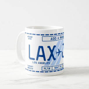 Café Caneca Personalizável de Cartão de Embarque para A