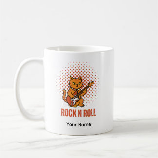 Café Caneca Personalizável de Gato Pedra Fofa