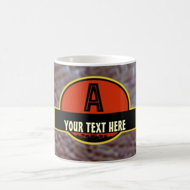 Café Caneca pré-histórica do monograma de "A" (Centro)
