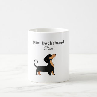 Café Caneca Presente para Pai de Dachshund Miniatura pa