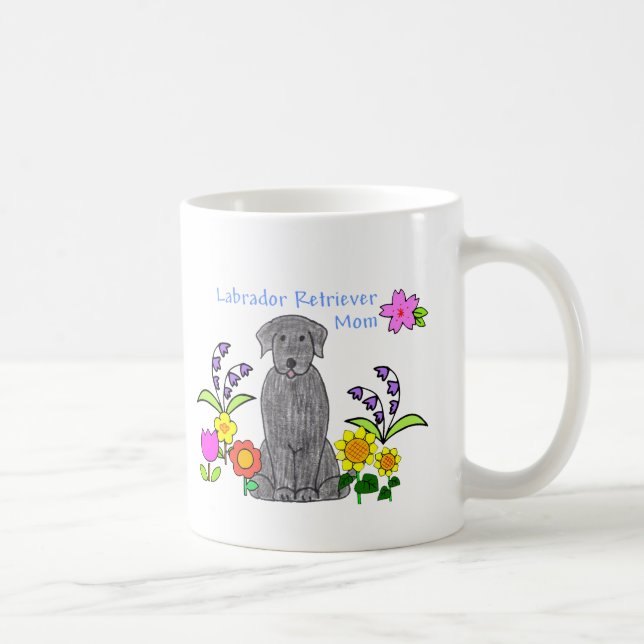 Café Caneca preta da mamã de labrador retriever (Direita)