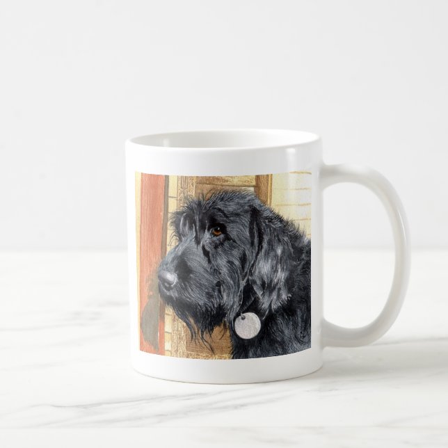 Café Caneca preta de Labradoodle #1 (Direita)