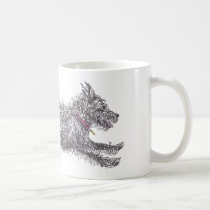 Café Caneca preta desalinhado Running de Terrier