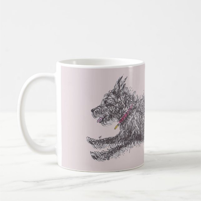 Café Caneca preta desalinhado Running de Terrier (Esquerda)