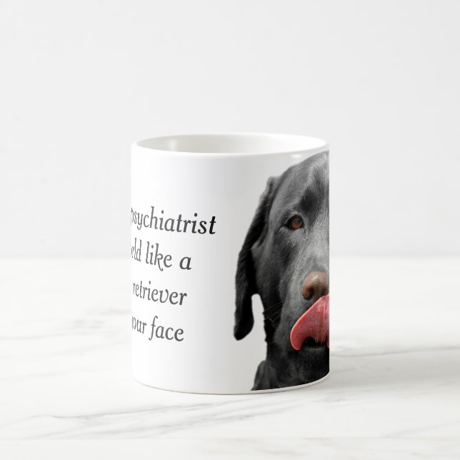 Café Caneca preta do copo | de labrador retriever para (Centro)