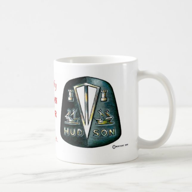 Café Caneca preta do emblema de Hudson (Direita)