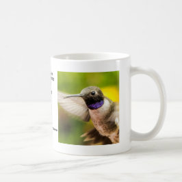 Café Caneca preta masculina do colibri de Chin