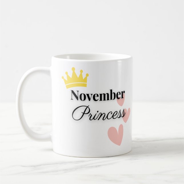 Café Caneca Princesa de Novembro – Coroa Dourada e Cora (Esquerda)