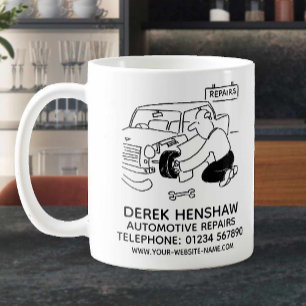 Café Caneca Promocional de Reparos Automotivos