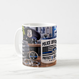 Café Caneca Proteger & Servir Oficial de Polícia