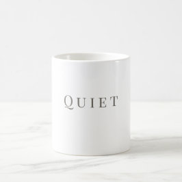 Café Caneca Quiet – Design de Tipografia Minimalista