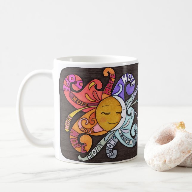 Café Caneca Raios de Esperança (Com Donut)