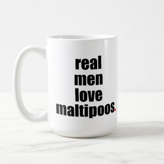 Café Caneca real de Maltipoos do amor dos homens
