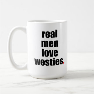 Café Caneca real de Westies do amor dos homens