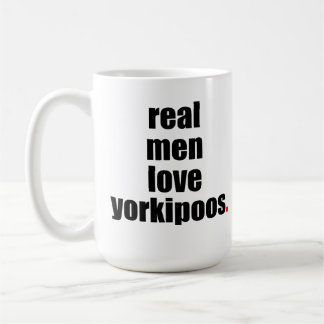 Café Caneca real de Yorkipoos do amor dos homens